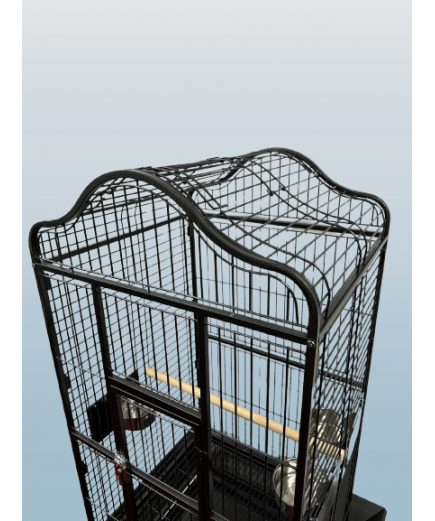 Parrot-Supplies Oakland Open Top Parrot Cage Black